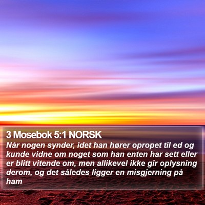 3 Mosebok 5:1 NORSK Bible Verse Image