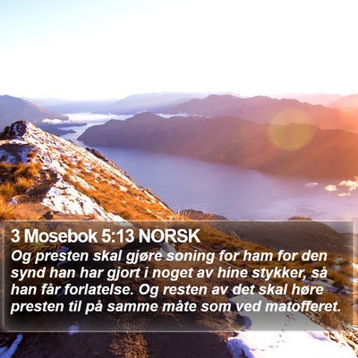3 Mosebok 5:13 NORSK Bible Verse Image