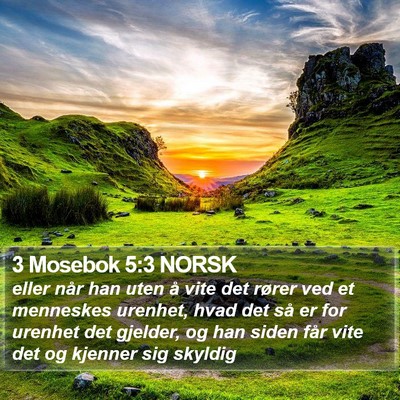 3 Mosebok 5:3 NORSK Bible Verse Image