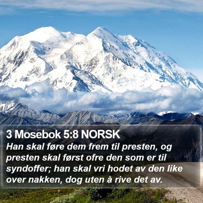 3 Mosebok 5:8 NORSK Bible Verse Image