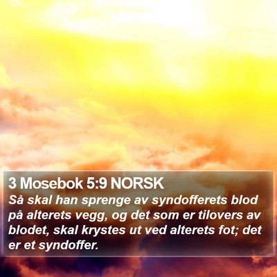 3 Mosebok 5:9 NORSK Bible Verse Image