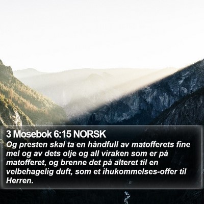 3 Mosebok 6:15 NORSK Bible Verse Image