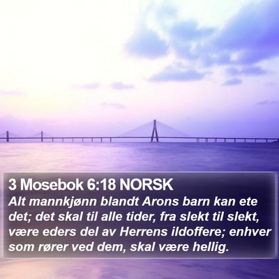 3 Mosebok 6:18 NORSK Bible Verse Image
