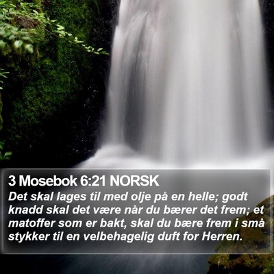 3 Mosebok 6:21 NORSK Bible Verse Image