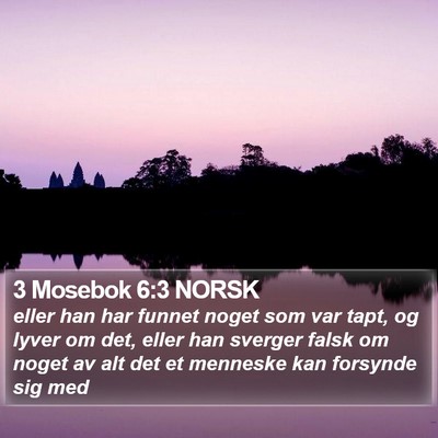 3 Mosebok 6:3 NORSK Bible Verse Image