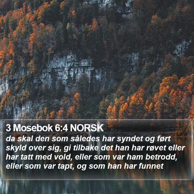 3 Mosebok 6:4 NORSK Bible Verse Image
