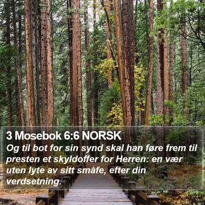 3 Mosebok 6:6 NORSK Bible Verse Image