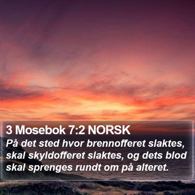 3 Mosebok 7:2 NORSK Bible Verse Image