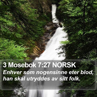 3 Mosebok 7:27 NORSK Bible Verse Image