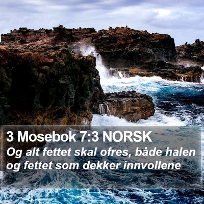 3 Mosebok 7:3 NORSK Bible Verse Image