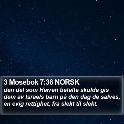 3 Mosebok 7:36 NORSK Bible Verse Image