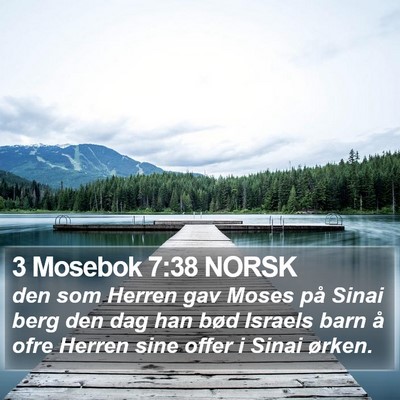 3 Mosebok 7:38 NORSK Bible Verse Image