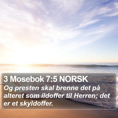 3 Mosebok 7:5 NORSK Bible Verse Image