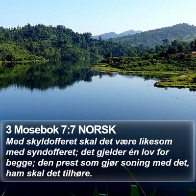 3 Mosebok 7:7 NORSK Bible Verse Image