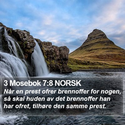 3 Mosebok 7:8 NORSK Bible Verse Image