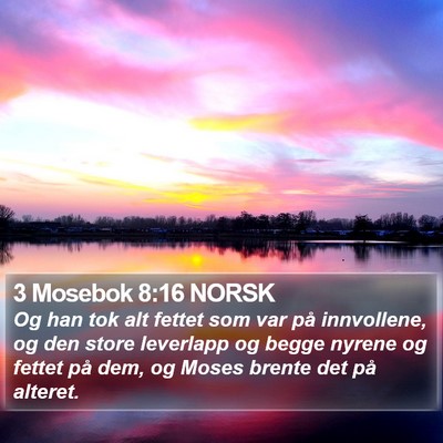 3 Mosebok 8:16 NORSK Bible Verse Image