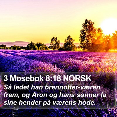 3 Mosebok 8:18 NORSK Bible Verse Image