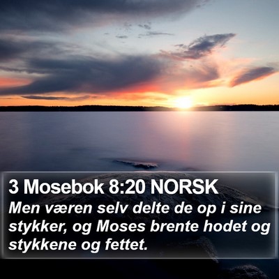 3 Mosebok 8:20 NORSK Bible Verse Image