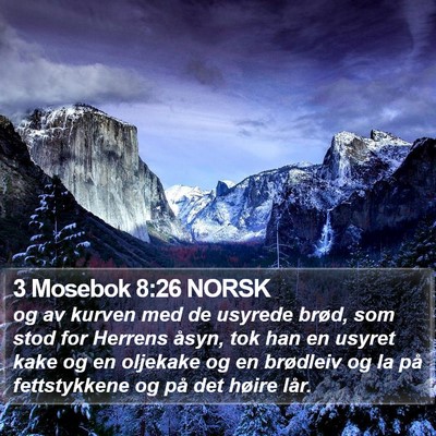 3 Mosebok 8:26 NORSK Bible Verse Image