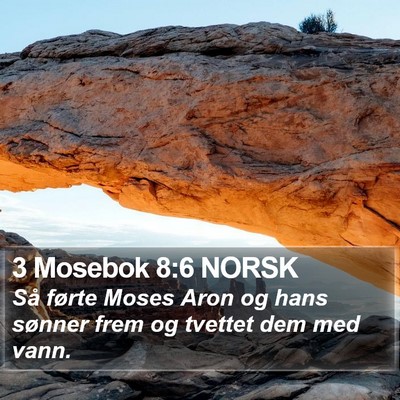 3 Mosebok 8:6 NORSK Bible Verse Image