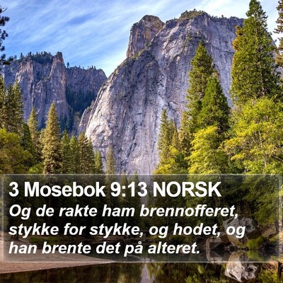 3 Mosebok 9:13 NORSK Bible Verse Image