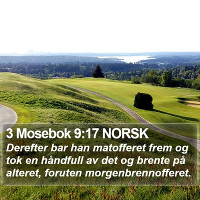 3 Mosebok 9:17 NORSK Bible Verse Image