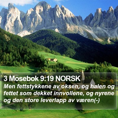 3 Mosebok 9:19 NORSK Bible Verse Image