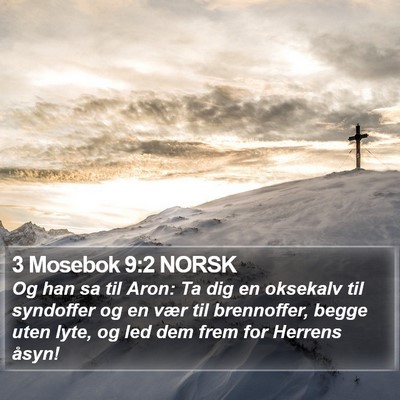 3 Mosebok 9:2 NORSK Bible Verse Image