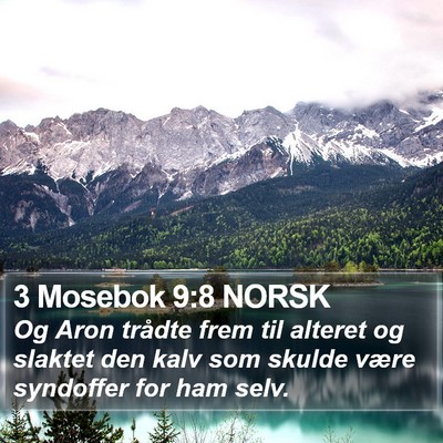 3 Mosebok 9:8 NORSK Bible Verse Image