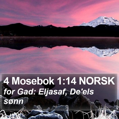4 Mosebok 1:14 NORSK Bible Verse Image