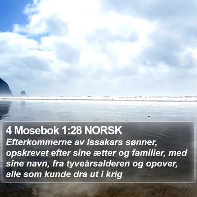4 Mosebok 1:28 NORSK Bible Verse Image