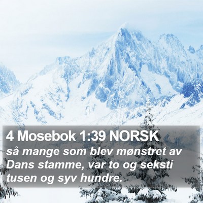 4 Mosebok 1:39 NORSK Bible Verse Image