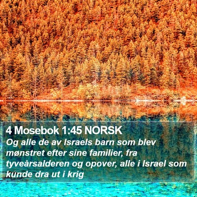 4 Mosebok 1:45 NORSK Bible Verse Image