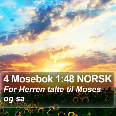 4 Mosebok 1:48 NORSK Bible Verse Image