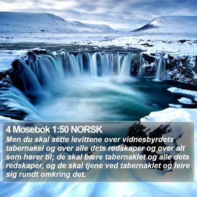 4 Mosebok 1:50 NORSK Bible Verse Image