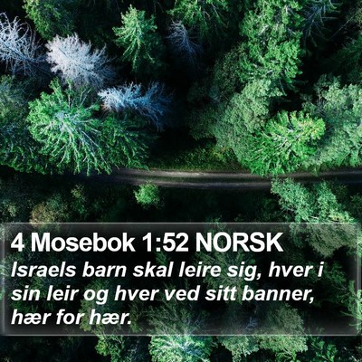 4 Mosebok 1:52 NORSK Bible Verse Image