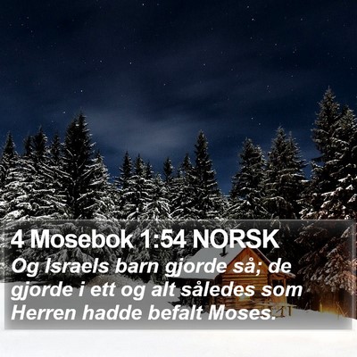 4 Mosebok 1:54 NORSK Bible Verse Image
