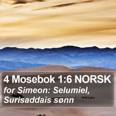 4 Mosebok 1:6 NORSK Bible Verse Image