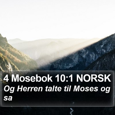 4 Mosebok 10:1 NORSK Bible Verse Image