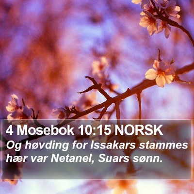 4 Mosebok 10:15 NORSK Bible Verse Image