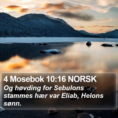 4 Mosebok 10:16 NORSK Bible Verse Image