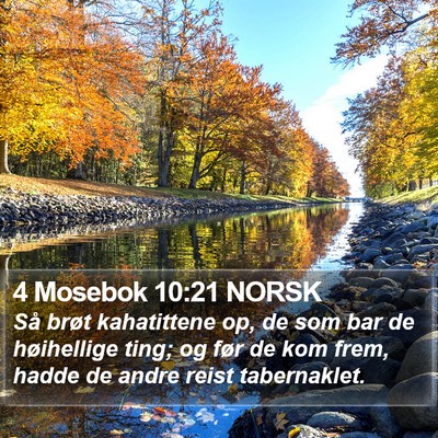 4 Mosebok 10:21 NORSK Bible Verse Image