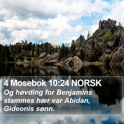 4 Mosebok 10:24 NORSK Bible Verse Image
