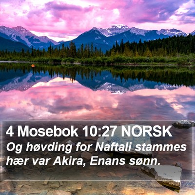 4 Mosebok 10:27 NORSK Bible Verse Image