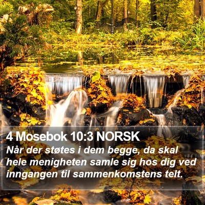 4 Mosebok 10:3 NORSK Bible Verse Image