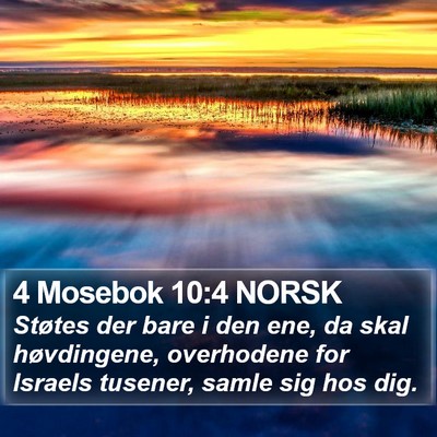 4 Mosebok 10:4 NORSK Bible Verse Image