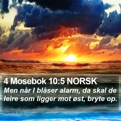 4 Mosebok 10:5 NORSK Bible Verse Image