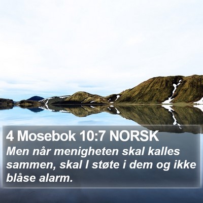 4 Mosebok 10:7 NORSK Bible Verse Image