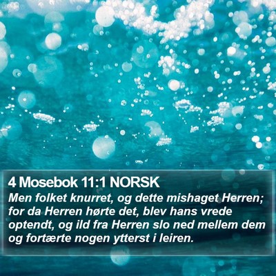 4 Mosebok 11:1 NORSK Bible Verse Image