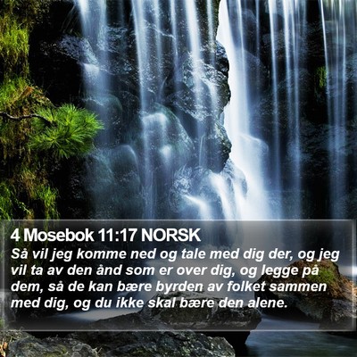 4 Mosebok 11:17 NORSK Bible Verse Image
